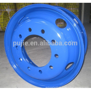 Tubeless Truck Steel Rim 22.5 * 7.5 fábrica directamente